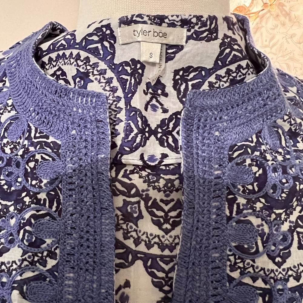 Tyler Boe summer dress- cotton with appliqué - Picture 4 of 5